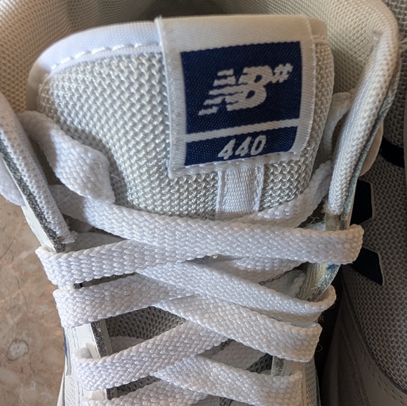 New Balance 440 Classic White-Blue High-Top Sneakers (2022) Men Size 10.5 No Box - Picture 12 of 14